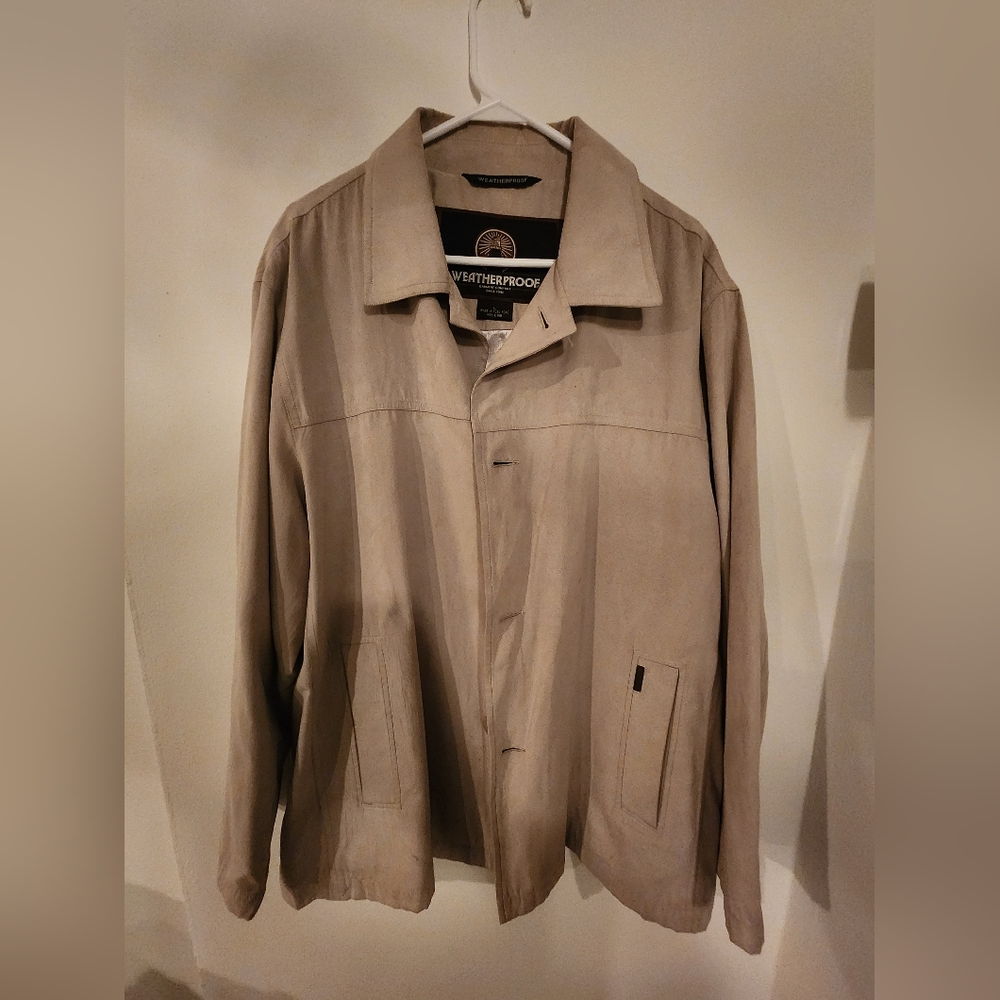 Weatherproof rain coat jacket tan / beige
